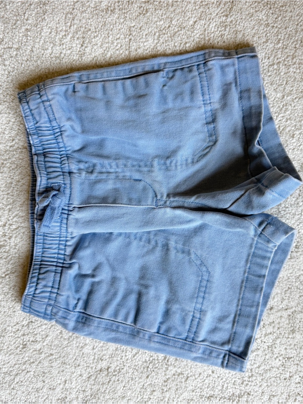 Light Blue boys Casual Elastic-Waist Shorts